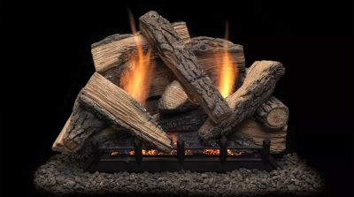 Monessen: 24" Stony Creek Refractory (Vent-Free) Log Set (needs burner to complete)